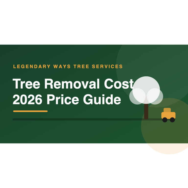 Tree removal cost guide showing prices by tree size